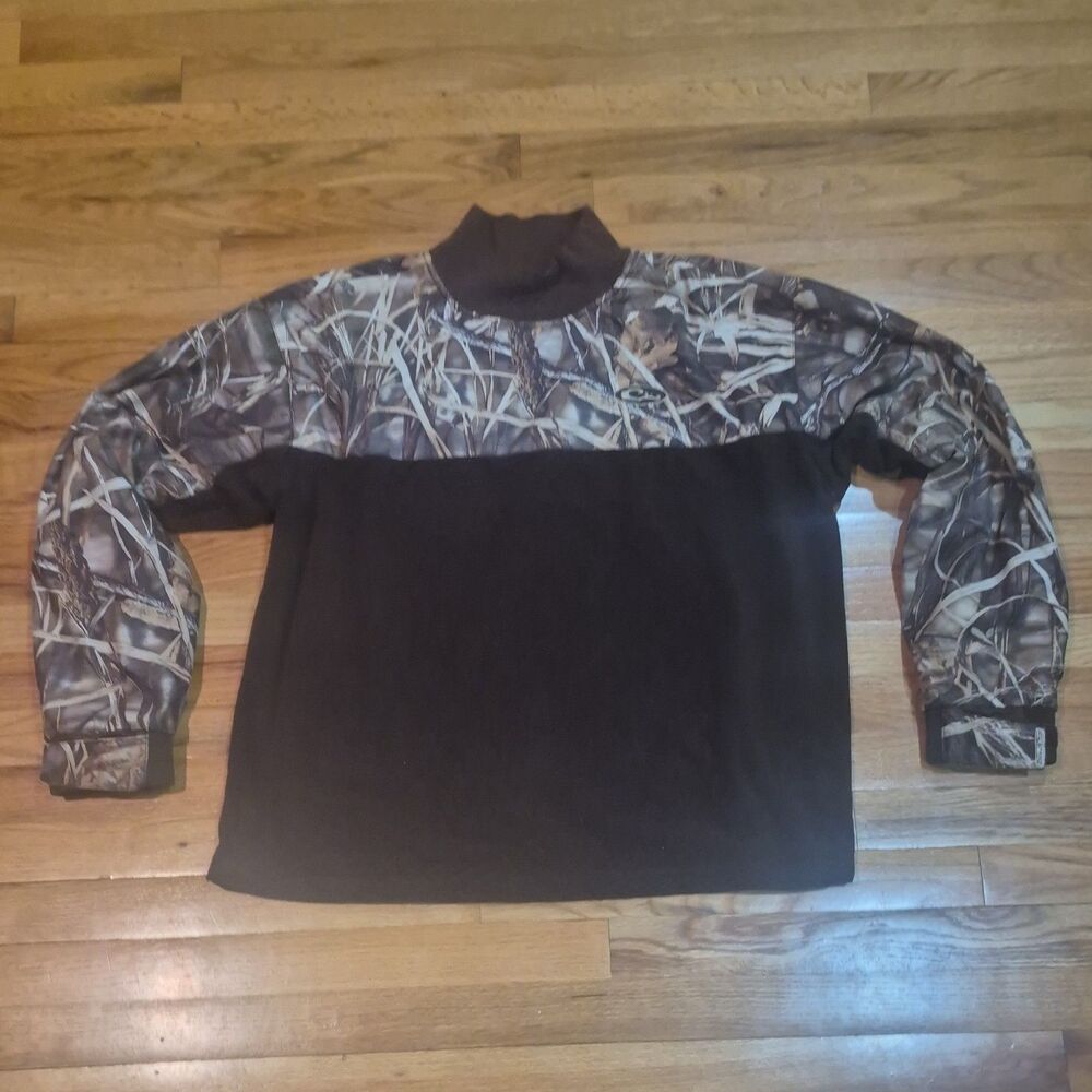 Drake Waterfowl Realtree Max-5 Jacket Men’s Camo Mock Fleece Workwear Size Large